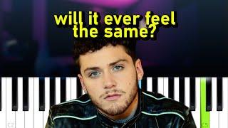 Bazzi - Will it Ever Feel The Same? (Piano tutorial)