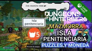 DUNGEONS OF HINTERBERG: MAZMORRA ISLA PENITENCIARIA, PUZZLES Y MONEDA