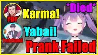 Towa Tried Pranking rpr & TrulySquid But Got Pranked Instead【Hololive | Eng Sub】