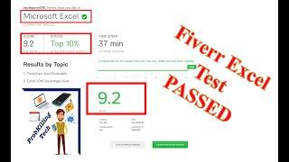 Fiverr Excel test passed| Fiverr excel test answers passed 2022| Fiverr excel test cleared|