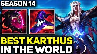 RANK 1 BEST KARTHUS IN SEASON 14 - AMAZING GAMEPLAY! | League of Legends