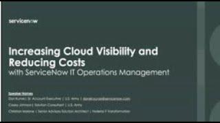 ServiceNow Army Webinar   How to gain visibility into your cloud utilization, and drive down cloud c