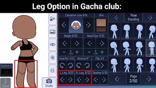 When your Oc's can Change legs in Gacha Club: 