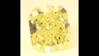 Natural Diamond 37.16 carat Fancy Yellow VS2 Clarity Radiant GIA - ASTERIA DIAMONDS