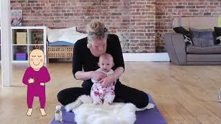 Baby Yoga! Bored at home with Baby? Try this Fun Baby Yoga Playful Stretch!