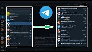 How to change  khmer font on telegram just one click | Video Update 2022