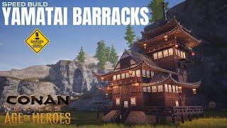 Conan Exiles: Yamatai Barracks (Speed Build/ No mods)