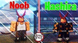 Demon Fall Going From Noob To Sun Hashira In One Video...