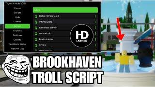 FE Brookhaven Troll Admin Commands TigerX HUB Script Hack |Hydrogen,Fluxus,Arceus x Mobile