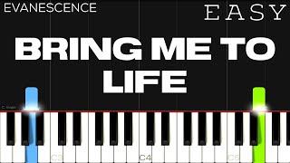 Evanescence - Bring Me To Life | EASY Piano Tutorial