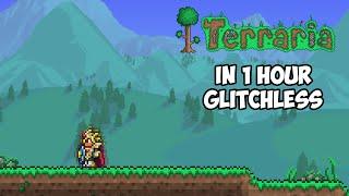 The First Terraria Moon Lord Speedrun In Under 1 Hour! (Moon lord NMA, Random Seed)