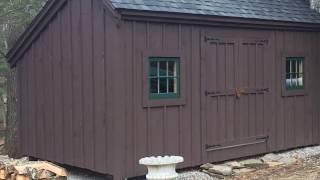 "The Salt Box" - DIY Off Grid Storage Shed with Solar Power - Client Guided Tour - 4X6 to 14X40