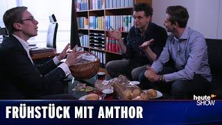 Veganer Schinkenspicker oder Bärchenwurst? Lutz und Fabian treffen Philipp Amthor | heute-show