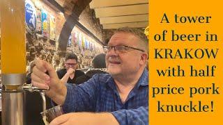 Great KRAKOW BARS | C.K.Browar | Mini brewery and restaurant | Craft beer in glass towers | Offers!