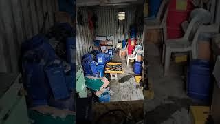INSIDE THIS CONTAINER VAN, MY LOCKER CABINET, UTILITY TOOLS, AND SPARE PARTS.
