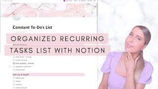 Creating an Organized Recurring Tasks List in Notion (NEVER Forget Repeat Tasks Again)