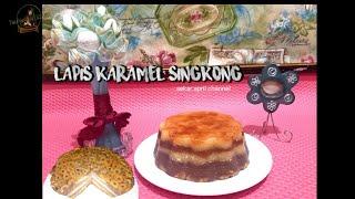 Lapis karamel singkong enak simple