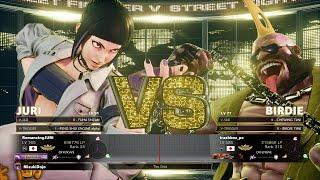 SFV Champion Edition  RomancingJURI (Juri) Vs trashbox (Birdie)  Online Match's 01-23-2023