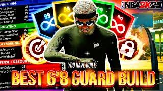 NEW BEST 6'8 GUARD BUILD IN NBA 2K25! BEST 6'8 BUILD 2K25!