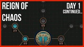 REIGN OF CHAOS | DAY 1 CONTINUED…| RISE OF EMPIRES | NEW START - 2022 | GAMEPLAY, TIPS & HINTS