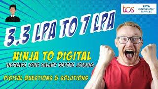 TCS Ninja To Digital Exam & Coding Questions | Increase Your Salary | Exam Code Solution 2022 | Pega