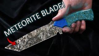 METEORITE and DIAMOND used to Make the Coolest Knife Ever!