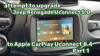 Jeep Renegade Apple CarPlay Upgrade 8.4 Uconnect - Part 1