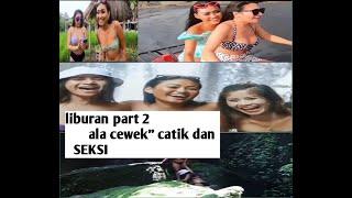 liburan di pantai sama cewek seksi dan sensual