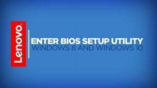 How To - Enter The BIOS Setup Utility In Windows 8 And Windows 10