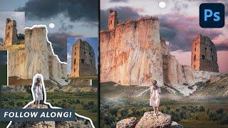 Using STOCK PHOTOS To Create A Fantasy Photo Manipulation - Photoshop Tutorial