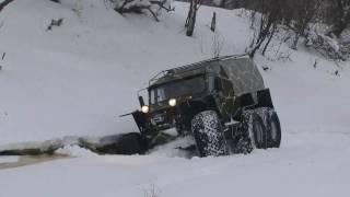 Коварство зимних проток (вездеходы ХИЩНИК)