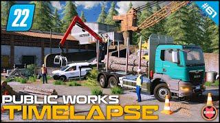  Loading Wood Onto A Man TGS Truck & Selling For Profit ⭐ FS22 City Public Works Timelapse