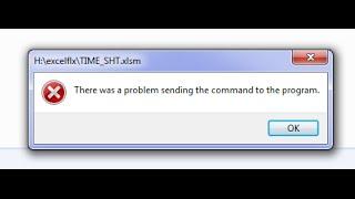 there was a problem sending the command to the program error fix