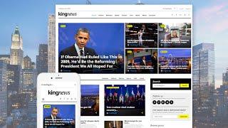 KingNews - Magazine, Newspaper and Blog WordPress Theme #58404