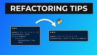 Quick Python Refactoring Tips