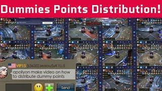 Guide - Monster Pit Dummies Points Distribution - Legacy of Discord - Apollyon