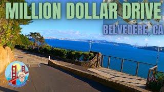 Million Dollar drive in Belvedere, California