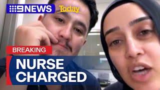 Sydney nurse charged over alleged antisemitic video | 9 News Australia