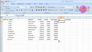 How to calculate tax in MSExcel