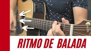 cómo tocar el ritmo de balada en la guitarra