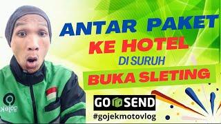 ANTAR GOSEND KE HOTEL DI SURUH BUKA SLETING ⁉️#gojekmotovlog