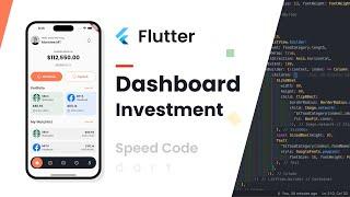 Flutter dashboard investment app ui | flutter tutorial | flutter ui | speed code