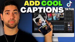 How To Add Captions And Subtitles To Tiktok & Reels Like The Pros