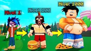 ¡PASAMOS de GORDITO NOOB a GORDITO PRO en ROBLOX!  ¡TROLLINO NO COMPARTE LA COMIDA!