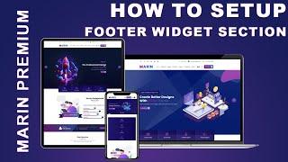 Marin Premium WordPress Theme: How To Setup Footer widget Section