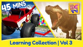Learning Collection for Kids | Vol 3 | Colors, Math, Dinosaurs and More!