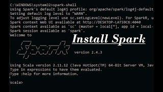 install Apache Spark on Windows 10