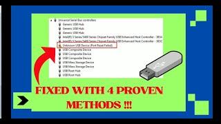 Solve “Unknown USB Device Port Reset Failed” Error? | How-To Guide | Rescue Digital Media