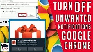 How to Disable Spam Notifications in Google Chrome