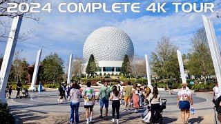 EPCOT 2024 Complete Tour & Walkthrough in 4K | Walt Disney World Orlando Florida February 2024